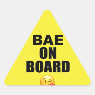 Bae on Board Sticker (Parodie on Baby on board)