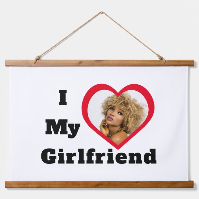 Bae Personalisiertes benutzerdefiniertes Foto I Li Wandteppich Mit Holzrahmen (Vorne)