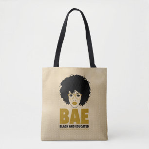 BAE: Schwarze und gebildete schwarze Frau Tasche