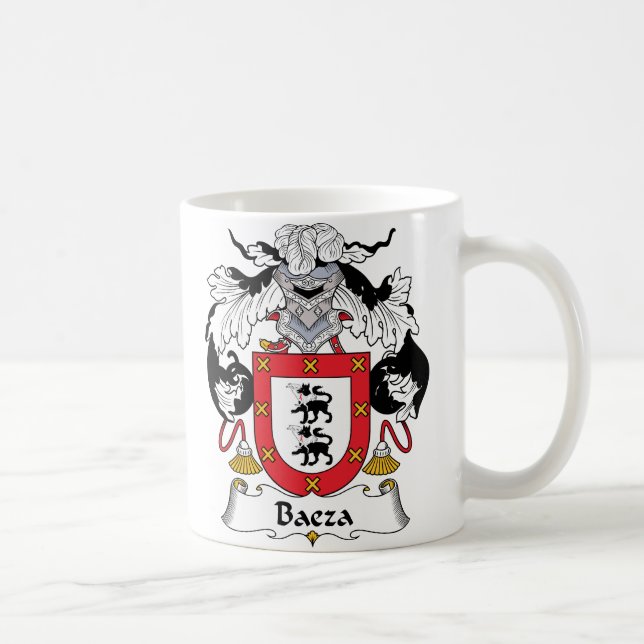 Baeza-Familienwappen Kaffeetasse (Rechts)