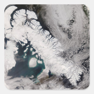 Baffin-Insel Quadratischer Aufkleber