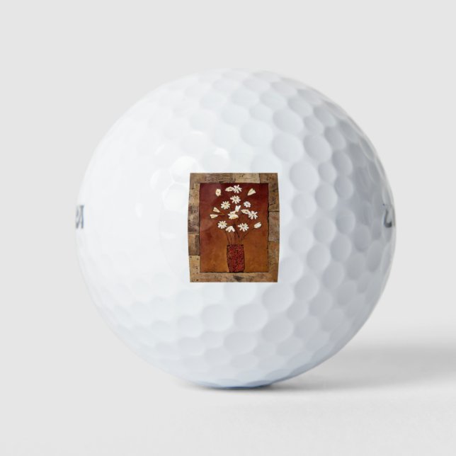 BAG12 Weiße Blume.tif Golfball (Vorderseite)
