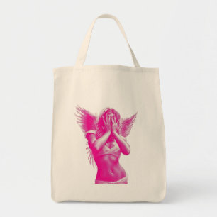 Bag Ailes esthétiques d'ange rose Tote en toile Street