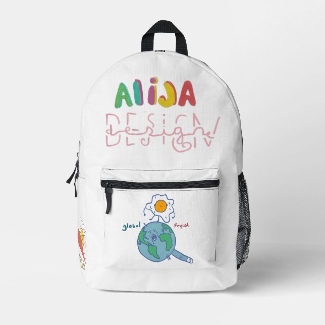 bag alija design by jaime bedruckter rucksack (Vorderseite)
