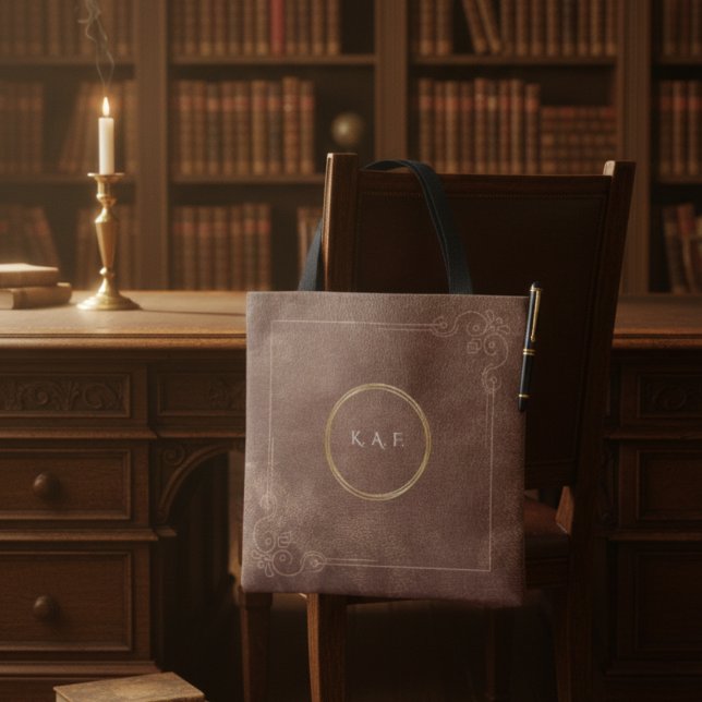 Bag Archivist’s Vault Leather Texture Aesthetic Tote (Créateur téléchargé)
