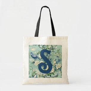 Bag buchen - Initial über Chinoisere Muster Tragetasche