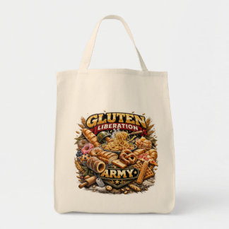 Bag Free Gluten! Gluten Liberation Army Grocery Tote