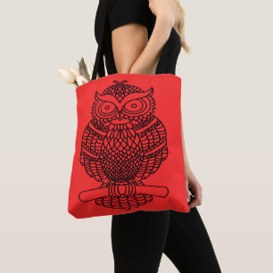 Bag Hibou (rouge) - Tote