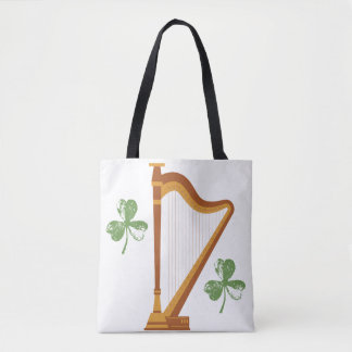 Bag Irish Shamrock Harp Tote