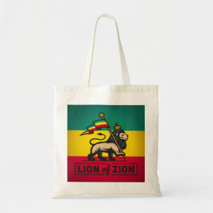 Bag Lion of Zion - Haile Selassie - Rastafari Tote