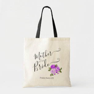 Bag Mother of the Bride - Bridal Party - Purple Tote B