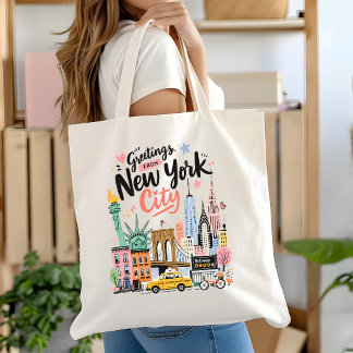 Bag New York City Travel Tote NYC Art