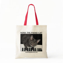 Nora le chat de piano Tote 001