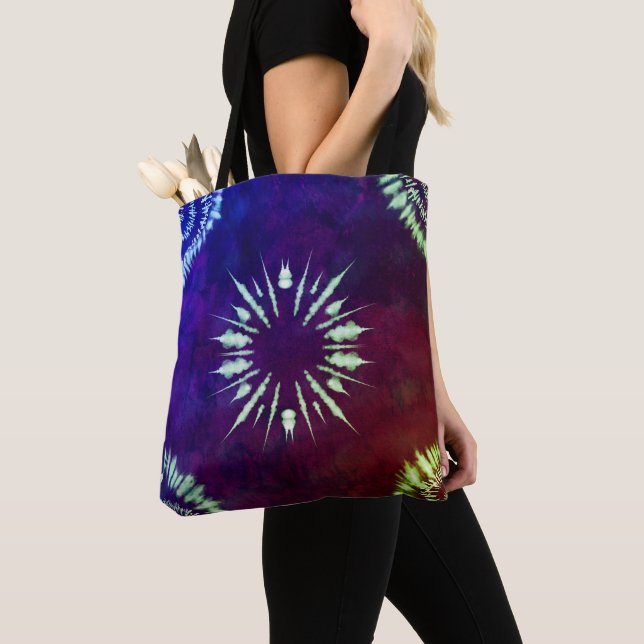 Bag Purple Tie Dye Tote (De près)