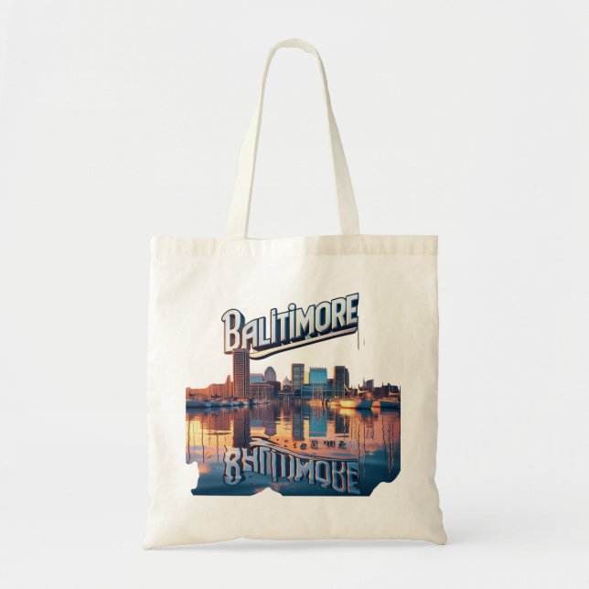 Bag Reflets de l'Inner Harbor : Baltimore Strong Tote (Devant)