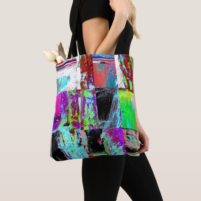 Bag Tote – Abstract Grid (De près)