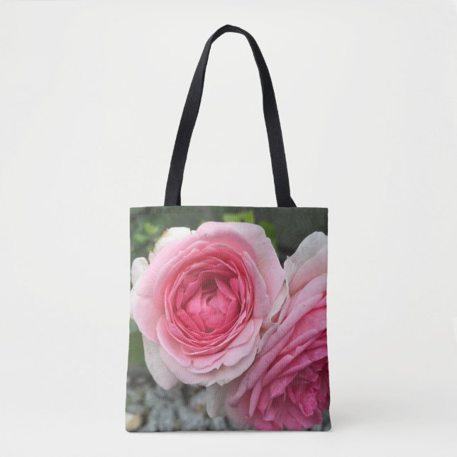 Bag Tote aux Roses Roses (Devant)