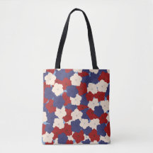 Tote Patriote aux Pétunias
