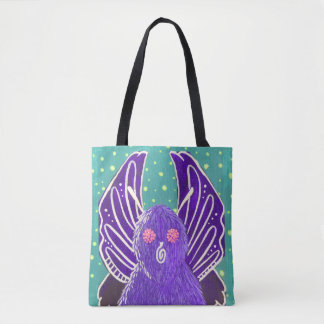 Bag Tote Purple Mothman