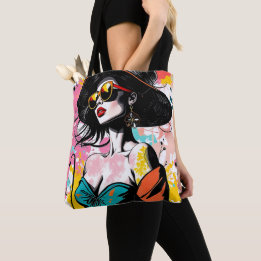 Bag Urban Bloom Silhouette Tote Bag🌸✨