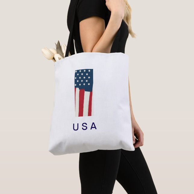 Bag USA Flag Carrying Tote  (De près)