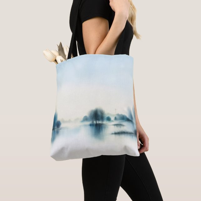 Bag Watercolor Landscape Tasche (Von Nahem)