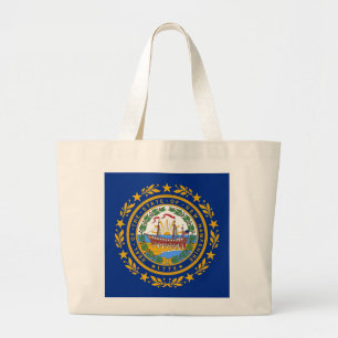 Bag with Flag of New Hampshire State - USA Jumbo Stoffbeutel