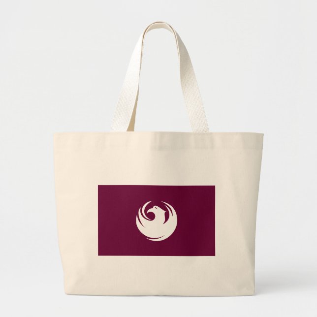 Bag with Flag of Phoenix City, Arizona Jumbo Stoffbeutel (Vorne)