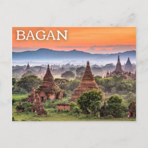Bagan, Myanmar (Birma) Postcard Postkarte