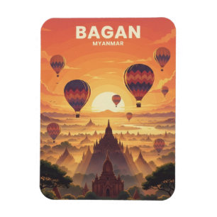 Bagan Myanmar Reise Magnet