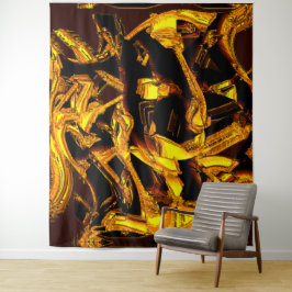 Bagasse oder getrocknete Mandarine Wandteppich