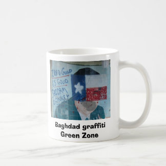 Bagdad-Graffiti grüne Zone Kaffeetasse