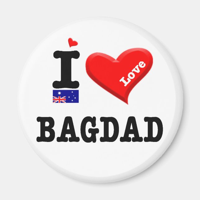 BAGDAD - I-Liebe Magnet (Vorne)