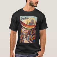 Bagdad Irak Illustration Reise Kunst Vintage