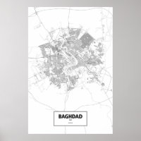 Bagdad, Irak (schwarz auf weiß)