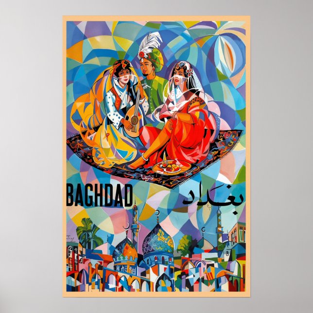 Bagdad-Plakat. Poster (Vorne)