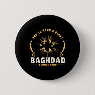 Bagdad Summer Camp Usa Veterans Irakkrieg Militär Button