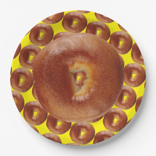 BAGEL-2-PAPIER-TELLER PAPPTELLER (Vorderseite)