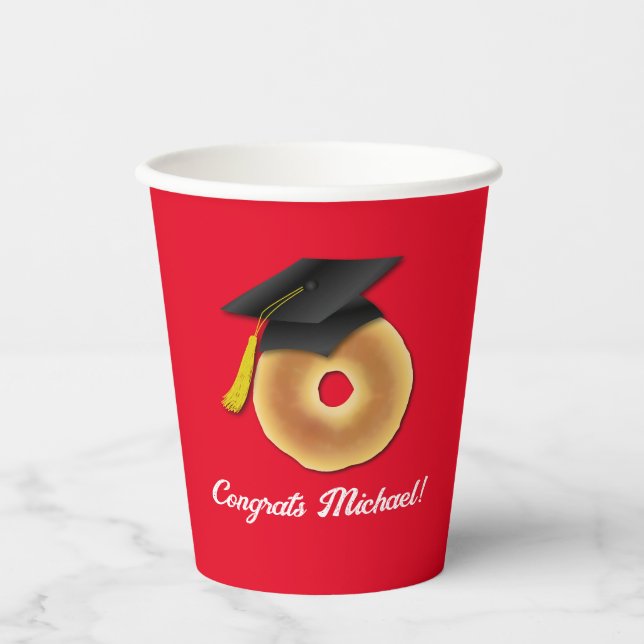 Bagel Breakfast Brunch Graduation Party Pappbecher (Vorderseite)