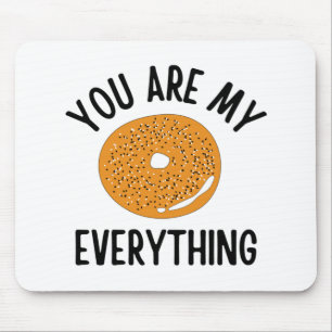 Bagel du bist mein alles Funny Mousepad