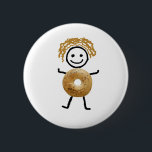 Bagel-Kind Button<br><div class="desc">Niedlichster Bagel-T - Shirt für Ihr jüdisches Geschenk</div>