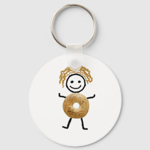 Bagel-Kind Schlüsselanhänger