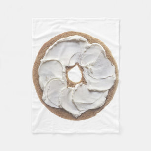 Bagel mit Frischkäse Fleecedecke