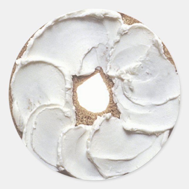 Bagel Runder Aufkleber (Vorderseite)