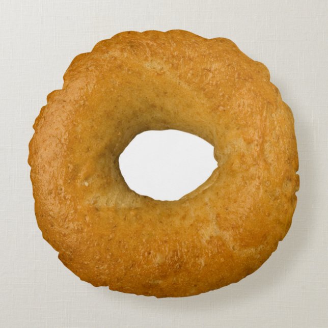 Bagel Rundes Kissen (Vorderseite)