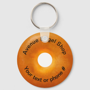 Bagel Shop Thema Werbung Schlüsselanhänger