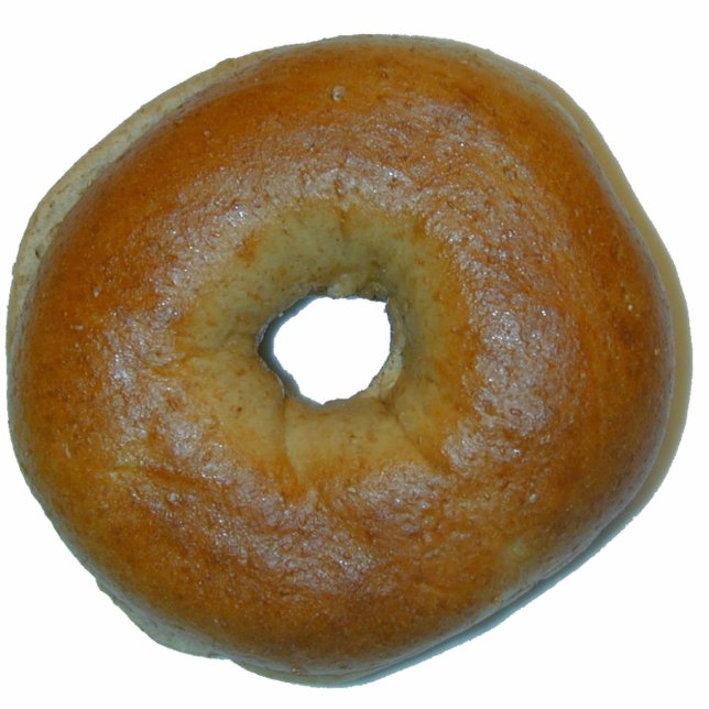 Bagel Skulptur Freistehende Fotoskulptur (Vorne)