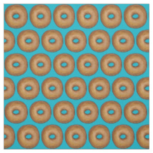 Bagels auf Blue Schlicht New York Bagel Food Fabri Stoff