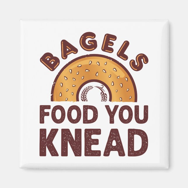 Bagels Food you Knead Magnet (Vorne)