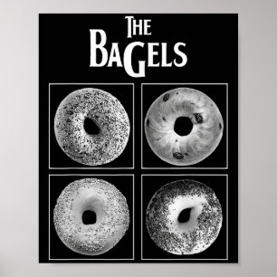 Bagels Funny Bagel Feinschmecker Lover Bäckerei F Poster